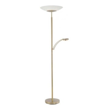 Paul Neuhaus 655-60 - Lampadaire LED dimmable ALFRED LED/28W/230V+LED/4W/230V laiton