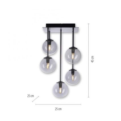 Paul Neuhaus 6719-18 - LED-Kronleuchter an Stange WIDOW 5xG9/3W/230V