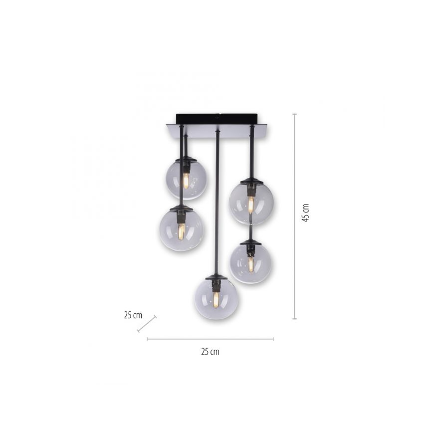 Paul Neuhaus 6719-18 - LED-Kronleuchter an Stange WIDOW 5xG9/3W/230V