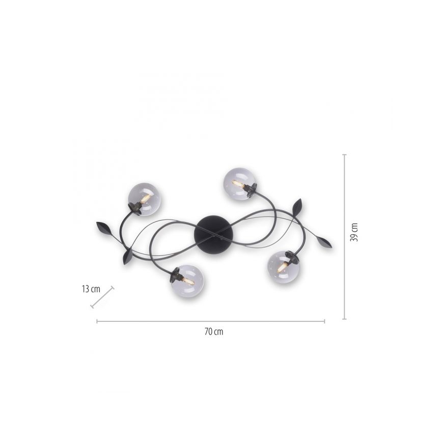 Paul Neuhaus 6724-18 - Lampadario da parete LED WIDOW 4xG9/3W/230V
