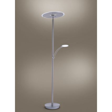 Paul Neuhaus 673-55 - LED-dimmbare Stehlampe ARTUR 2xLED/21W/230V+LED/6W in hochglänzendem Chrom