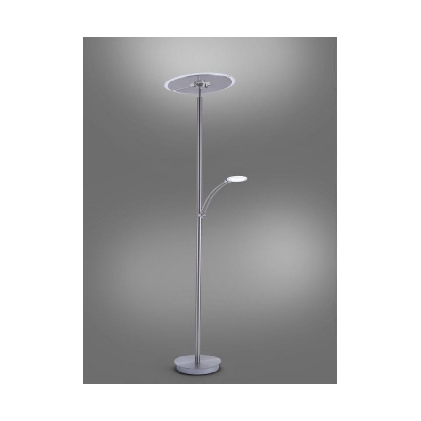 Paul Neuhaus 673-55 - Lampada da terra dimmerabile ARTUR 2xLED/21W/230V+LED/6W cromo lucido
