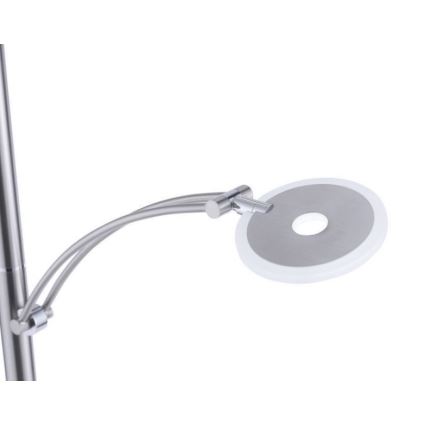 Paul Neuhaus 673-55 - Lampadaire sur pied LED dimmable ARTUR 2xLED/21W/230V+LED/6W chrome brillant