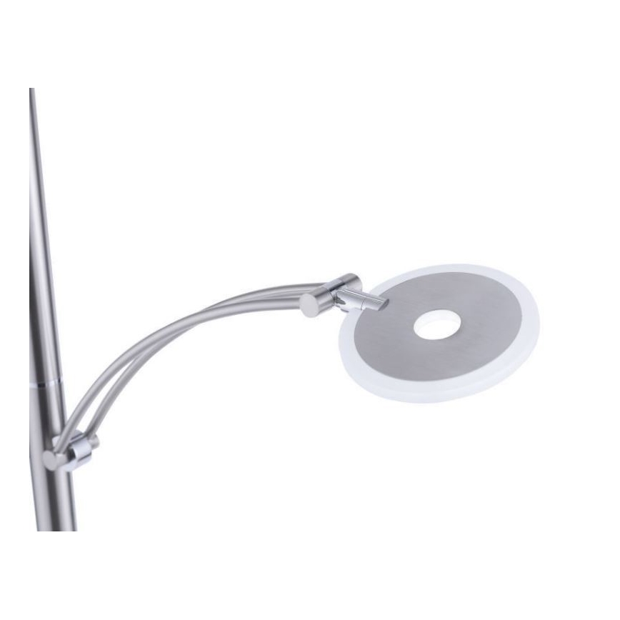 Paul Neuhaus 673-55 - Lampadaire sur pied LED dimmable ARTUR 2xLED/21W/230V+LED/6W chrome brillant