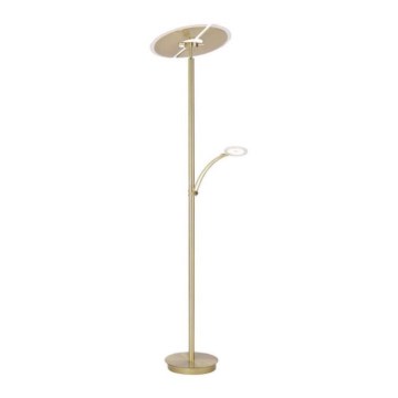 Paul Neuhaus 673-60 - Dimmbare LED-Stehleuchte ARTUR 2xLED/21W/230V+LED/6W goldfarben