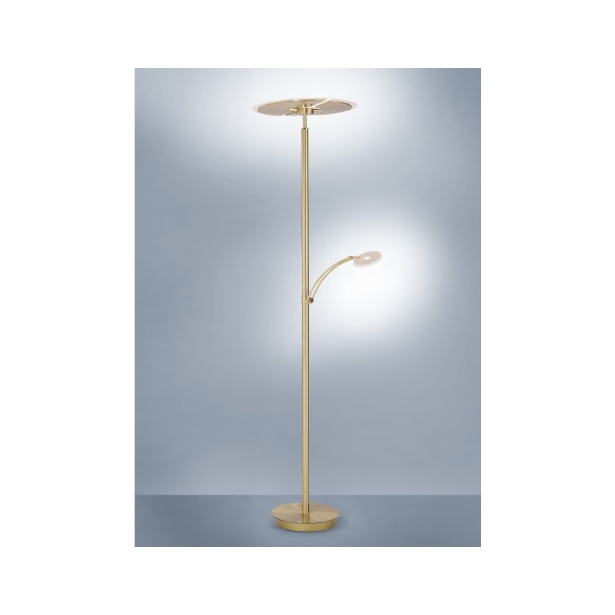 Paul Neuhaus 673-60 - Lampadaire LED à intensité variable ARTUR 2xLED/21W/230V+1xLED/6W/230V doré
