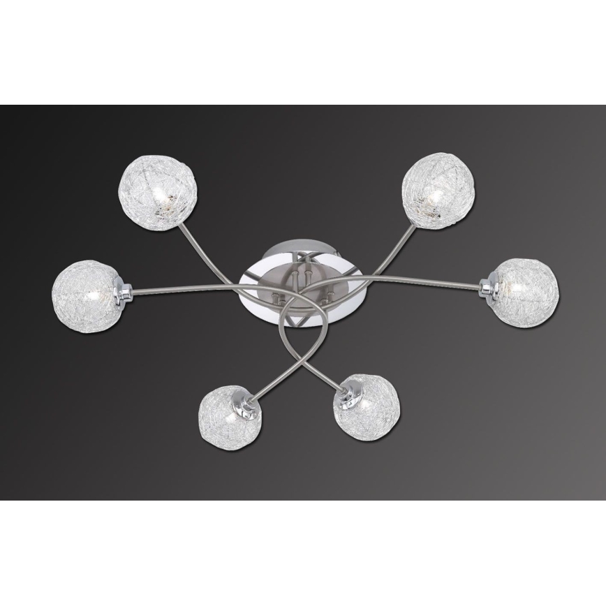 Paul Neuhaus 6796-55 - Lampadario da parete WOMBLE 6xG9/28W/230V