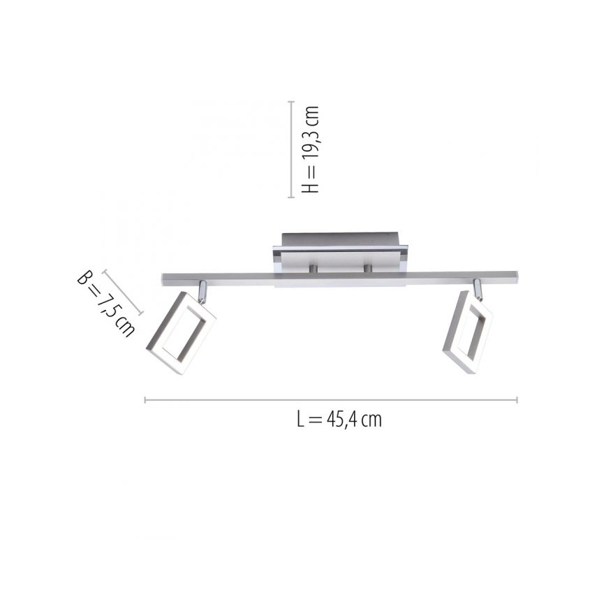 Paul Neuhaus 6958-55 - Faretto LED  INIGO 2xLED/4,2W/230V