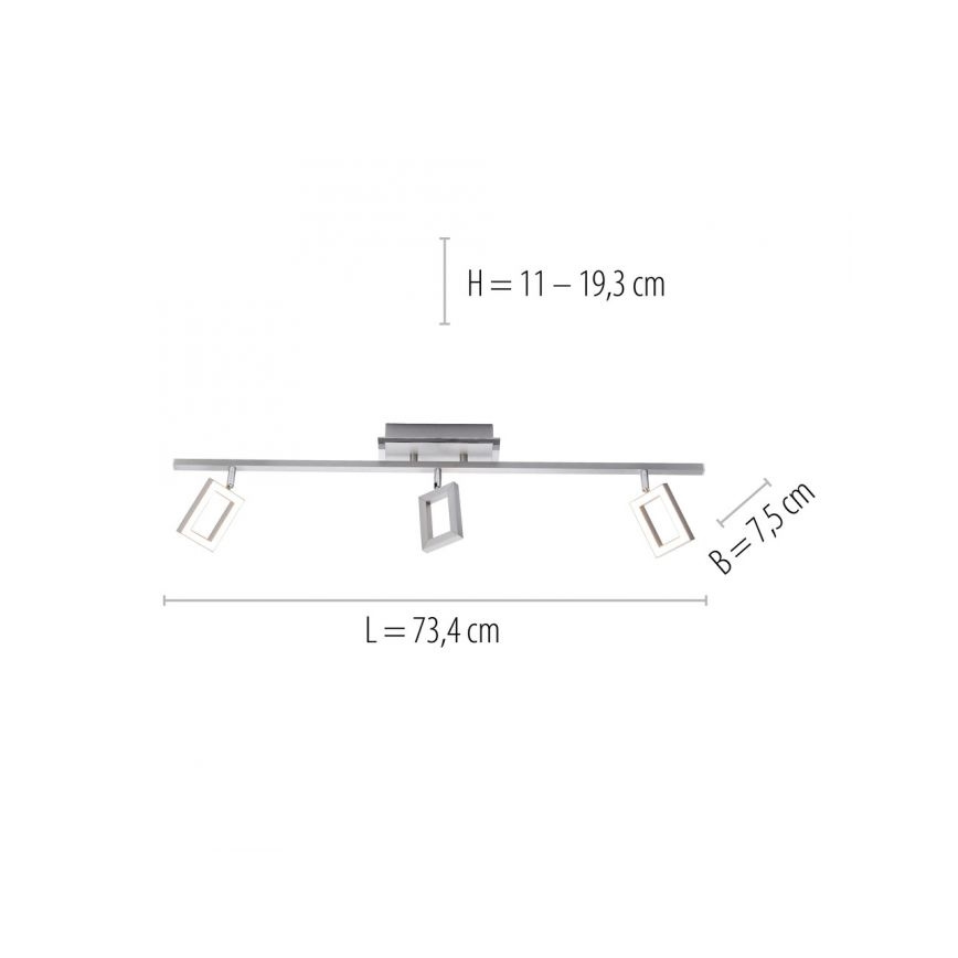 Paul Neuhaus 6959-55 - Faretto LED  INIGO 3xLED/4,2W/230V