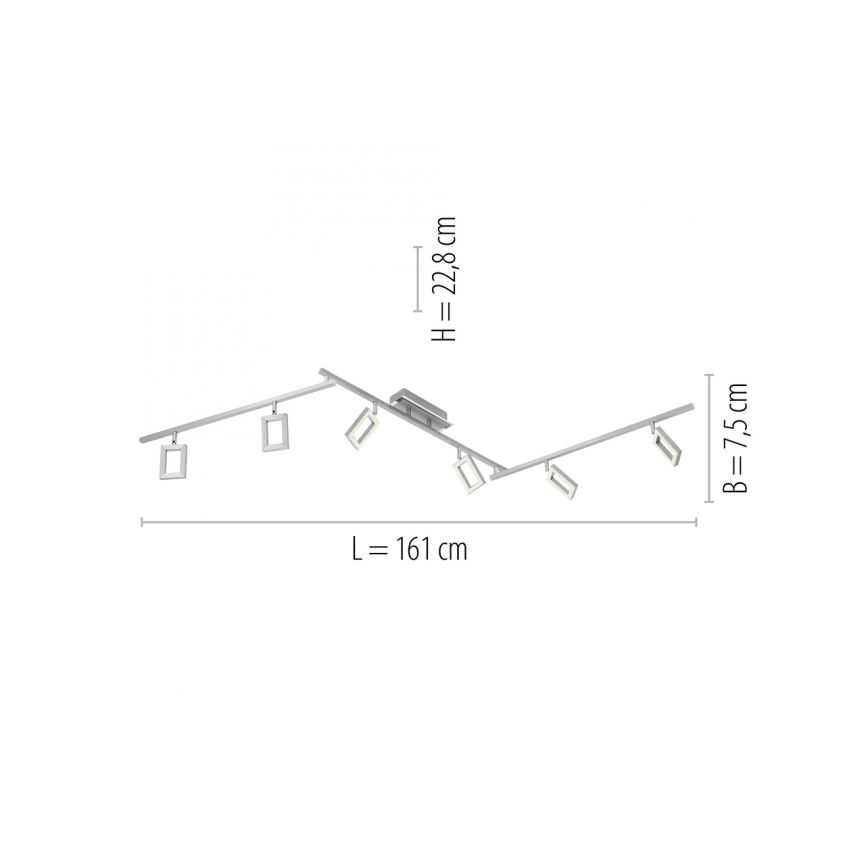 Paul Neuhaus 6965-55 - Spot LED à intensité variable INIGO 6xLED/4W/230V