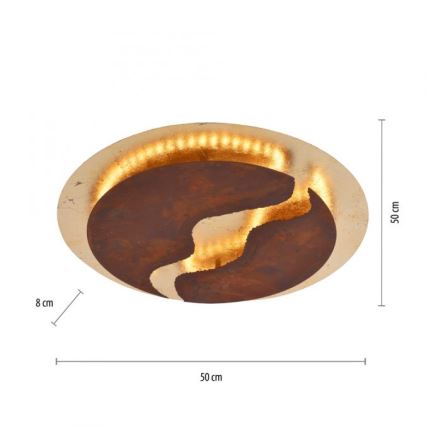 Paul Neuhaus 6983-48 - Plafonnier LED à intensité variable NEVIS LED/42W/230V