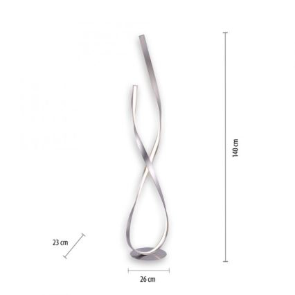 Paul Neuhaus 720-55 - Dimmbare LED-Stehleuchte LINDA LED/27W/230V glänzendes Chrom