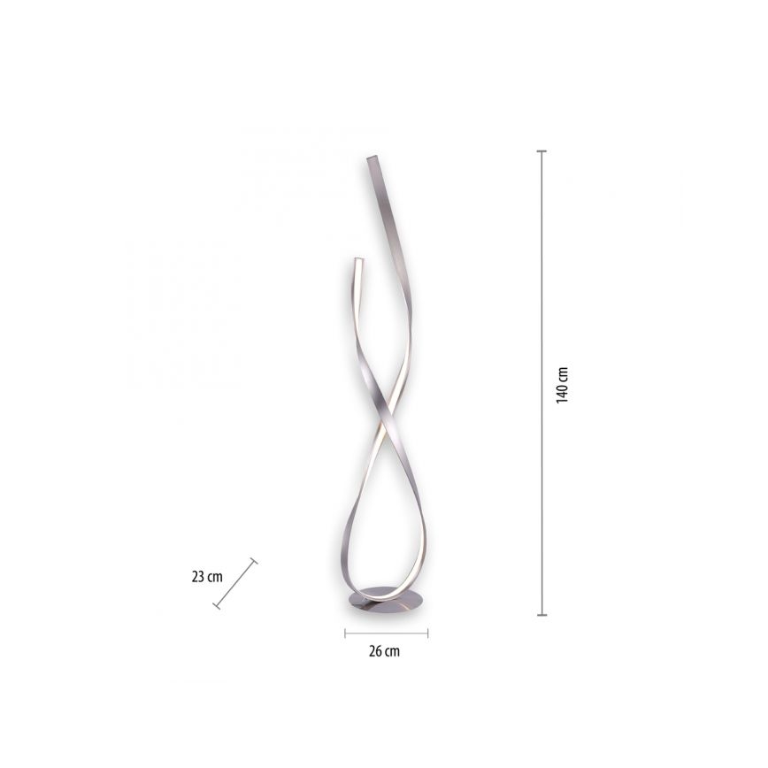 Paul Neuhaus 720-55 - Lampadaire à intensité variable LINDA LED/27W/230V chrome brillant