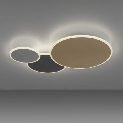Paul Neuhaus 8007-70 - Plafonnier à intensité variable Q-PIATO LED/35W/230V 2700-5000K Wi-Fi + télécommande