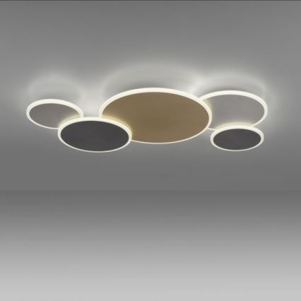 Paul Neuhaus 8008-70 - Plafonnier à intensité variable Q-PIATO LED/49W/230V 2700-5000K Wi-Fi + télécommande