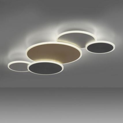 Paul Neuhaus 8008-70 - Plafonnier à intensité variable Q-PIATO LED/49W/230V 2700-5000K Wi-Fi + télécommande