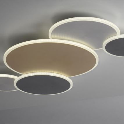 Paul Neuhaus 8008-70 - Plafonnier à intensité variable Q-PIATO LED/49W/230V 2700-5000K Wi-Fi + télécommande