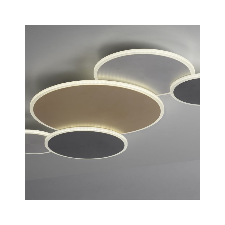 Paul Neuhaus 8008-70 - Plafonnier à intensité variable Q-PIATO LED/49W/230V 2700-5000K Wi-Fi + télécommande