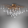 Paul Neuhaus 8090-11 - Plafonnier ICICLE 4xG9/40W/230V 30x60 cm laiton