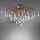 Paul Neuhaus 8090-11 - Plafonnier ICICLE 4xG9/40W/230V 30x60 cm laiton