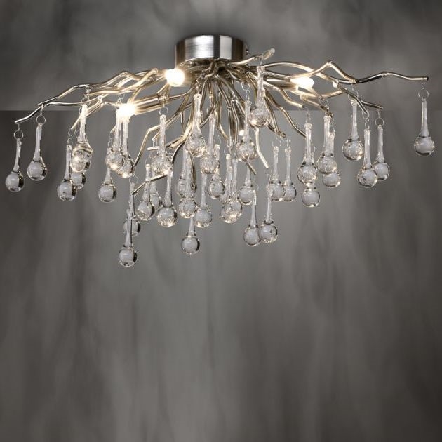 Paul Neuhaus 8090-55 - Plafonnier ICICLE 4xG9/40W/230V 30x60 cm chrome brillant