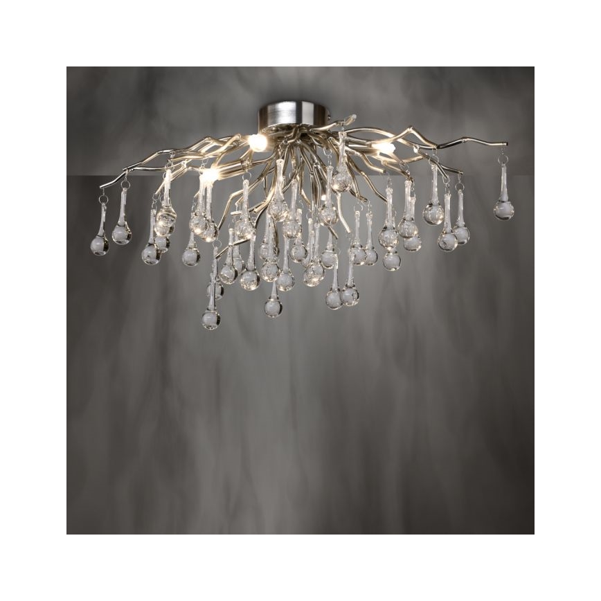 Paul Neuhaus 8090-55 - Plafonnier ICICLE 4xG9/40W/230V 30x60 cm chrome brillant