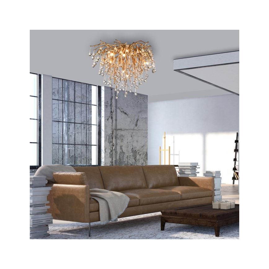 Paul Neuhaus 8091-11 - Lampadario a plafone ICICLE 9xG9/40W/230V