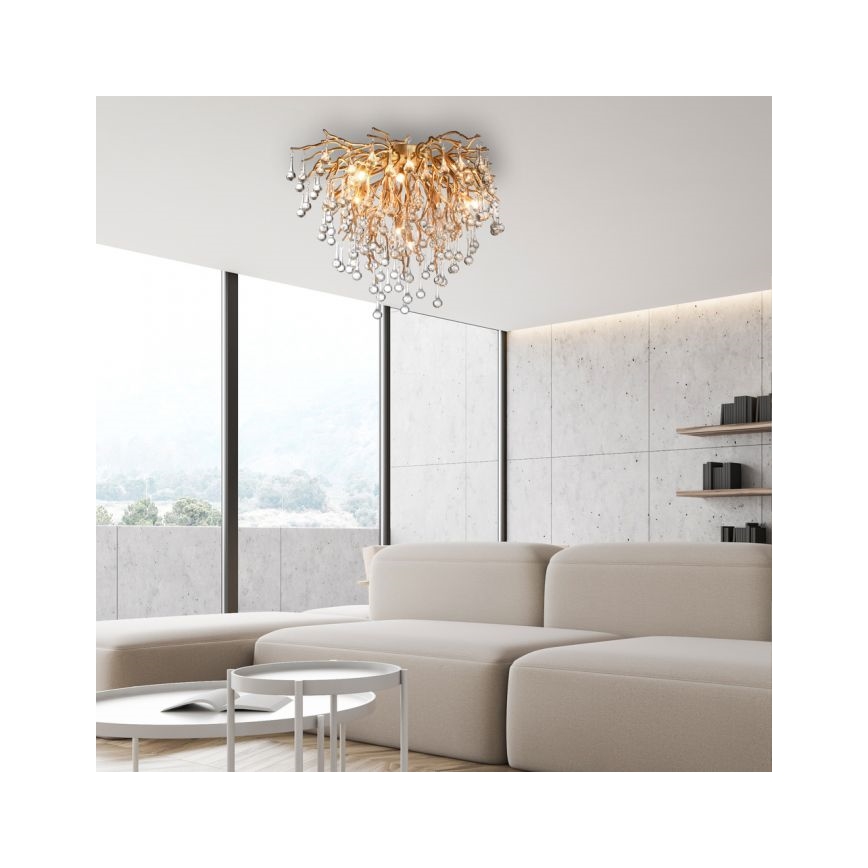 Paul Neuhaus 8091-11 - Lampadario a plafone ICICLE 9xG9/40W/230V