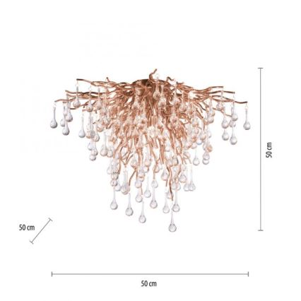 Paul Neuhaus 8091-11 - Plafonnier ICICLE 9xG9/40W/230V