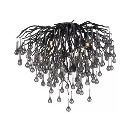 Paul Neuhaus 8091-18 - Aufgesetzte Deckenleuchte ICICLE 9xG9/40W/230V Ø 50 cm schwarz