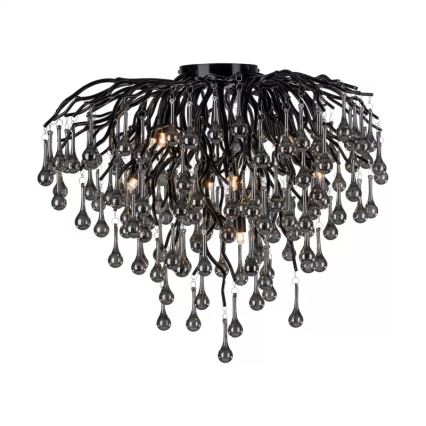 Paul Neuhaus 8091-18 - Lustre plafonnier ICICLE 9xG9/40W/230V Ø 50 cm noir
