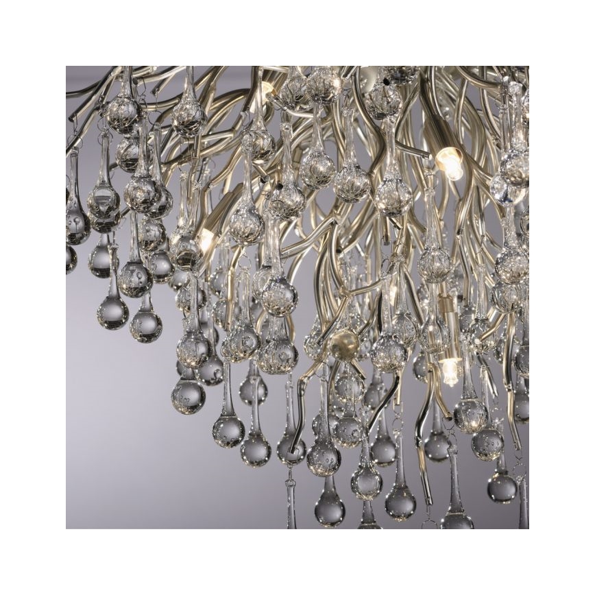Paul Neuhaus 8091-55 - Lampadario a plafone ICICLE 9xG9/40W/230V