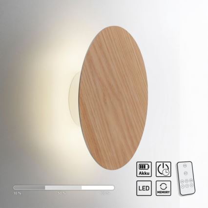 Paul Neuhaus 8153-79 - Applique a LED dimmerabile PUNTUA LED/1,3W/3,7V 2200 mAh + telecomando
