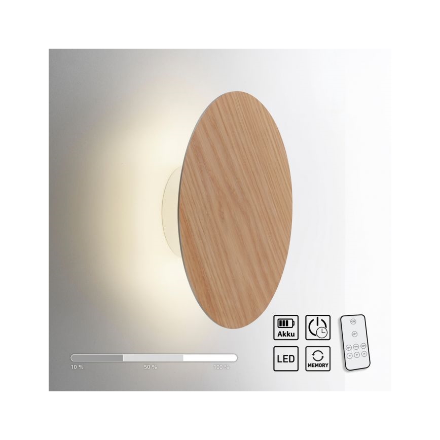 Paul Neuhaus 8153-79 - Applique murale à intensité variable PUNTUA LED/1,3W/3,7V 2200 mAh + télécommande