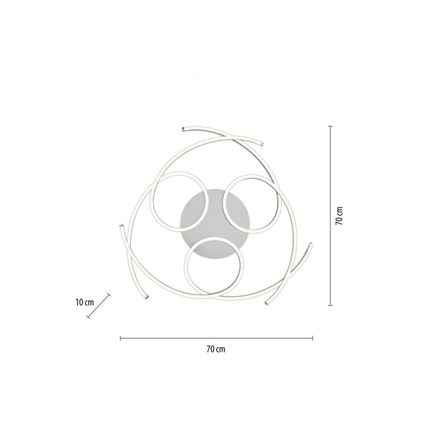 Paul Neuhaus 8165-55 - Plafonnier dimmable LED DANILO 3xLED/12W/230V
