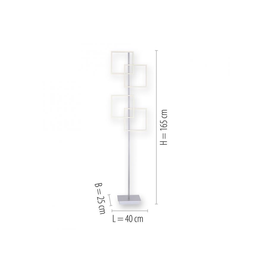 Paul Neuhaus 817-55 - Lampada da terra a LED dimmerabile INIGO 4xLED/8W/230V + TC