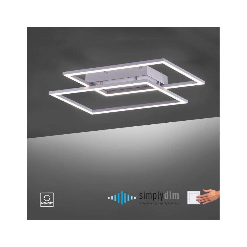 Paul Neuhaus 8192-55 - Plafonnier LED à intensité modulable INIGO 2xLED/12W/230V