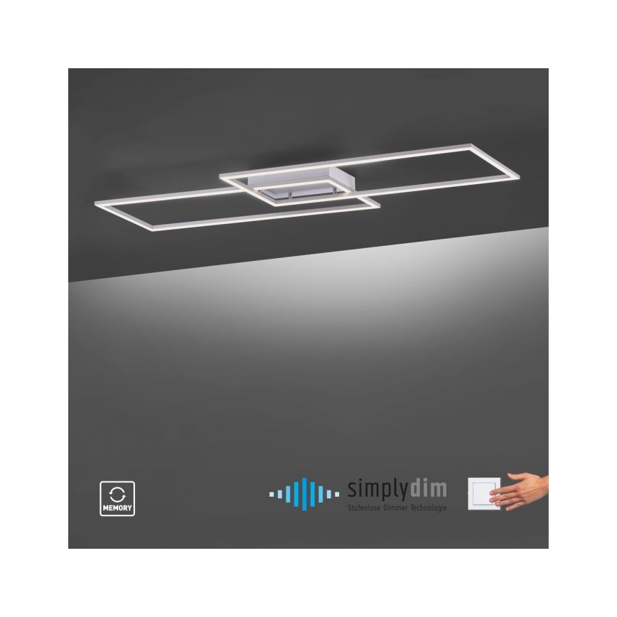 Paul Neuhaus 8194-55 - Plafonnier LED à intensité variable INIGO 2xLED/20W/230V