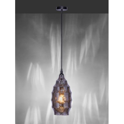 Paul Neuhaus 8267-25 - Lampadario a sospensione con filo SCARLETT 1xE27/60W/230V diametro 19 cm nero