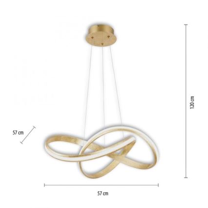 Paul Neuhaus 8291-12 - Lampadario a sospensione con filo LED dimmerabile MELINDA LED/30W/230V