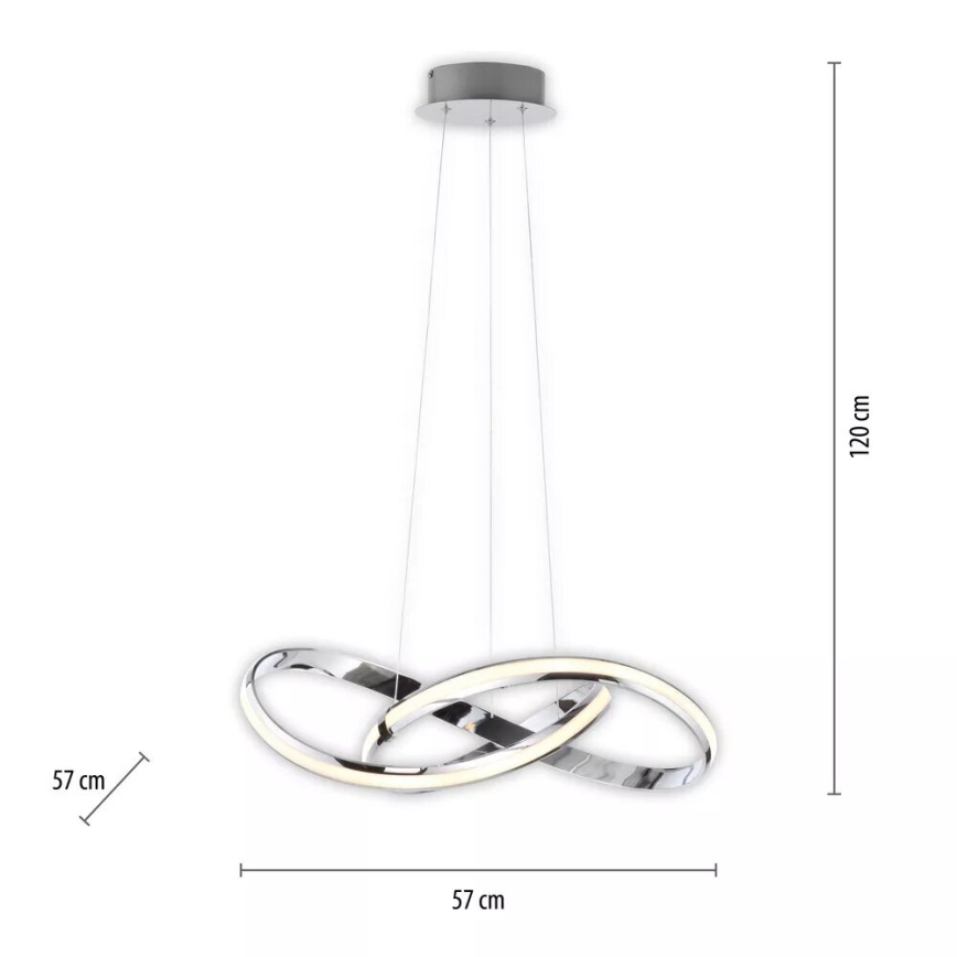 Paul Neuhaus 8291-17 - Suspension filaire à intensité variable MELINDA LED/30W/230V
