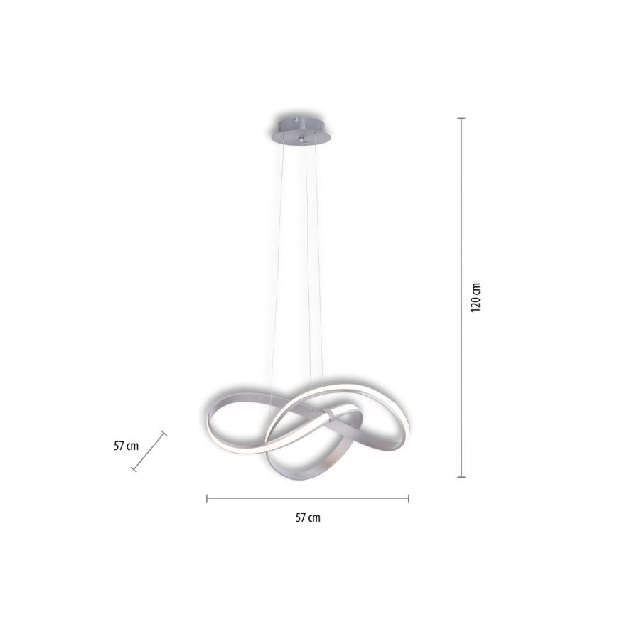 Paul Neuhaus 8291-55 - Suspension filaire à intensité variable MELINDA LED/30W/230V