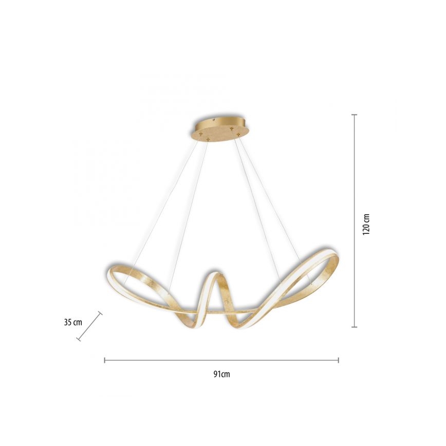 Paul Neuhaus 8292-12 - Lampadario a sospensione con filo LED dimmerabile MELINDA LED/38W/230V