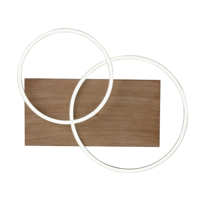 Paul Neuhaus 8329-79 - Dimmbare LED-Aufbauleuchte PALMA LED/26W/230V 2700-5000K Kiefer + Fernbedienung