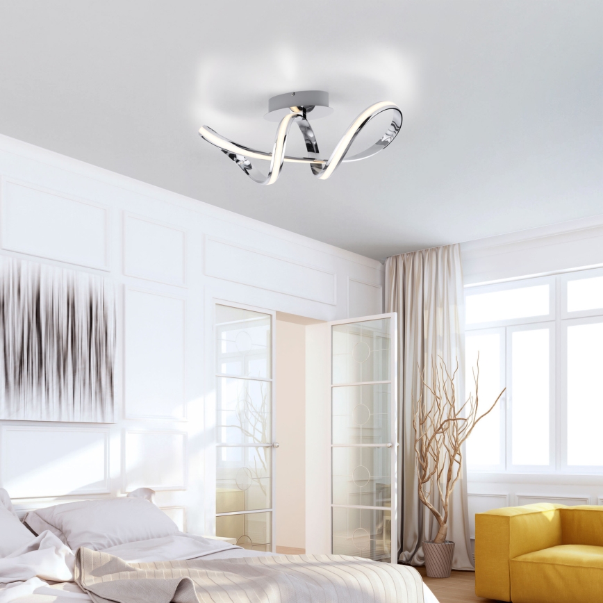 Paul Neuhaus 8331-17 - Plafonnier à intensité variable MELINDA LED/30W/230V chrome brillant