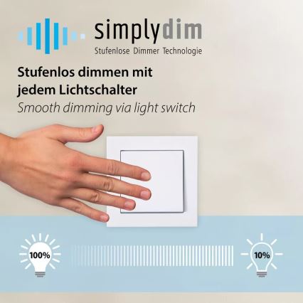 Paul Neuhaus 8331-17 - Plafonnier à intensité variable MELINDA LED/30W/230V chrome brillant