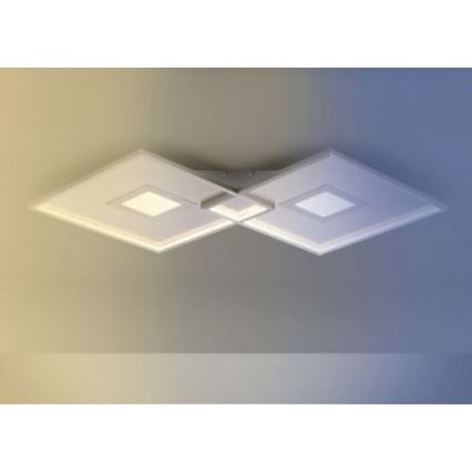Paul Neuhaus 8378-55 - Dimmbare LED-Deckenleuchte AMARA LED/45W/230V glänzendes Chrom + Fernbedienung