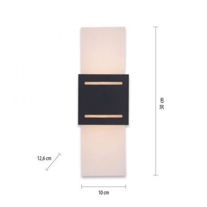 Paul Neuhaus 9007-13 - Applique murale ORMA 1xG9/40W/230V noir