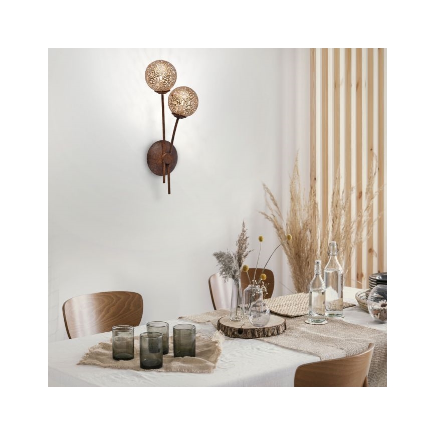 Paul Neuhaus 9032-48 - Lampe murale GRETA 2xG9/40W/230V