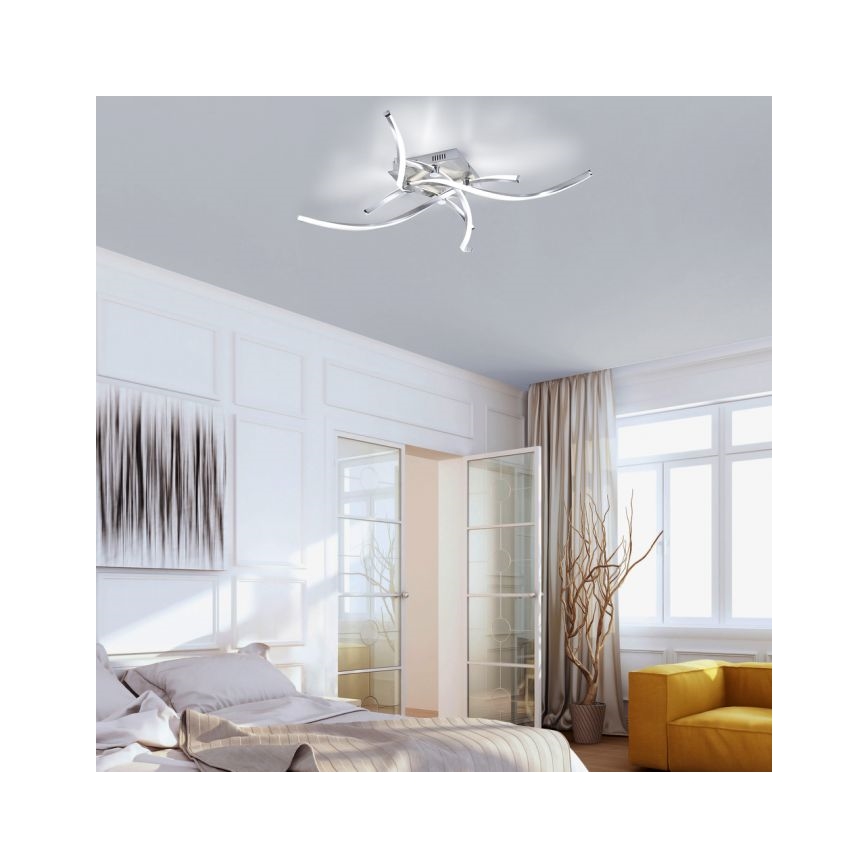 Paul Neuhaus 9144-55 - Lustre monté en surface à intensité variable POLINA LED/10,2W/230V